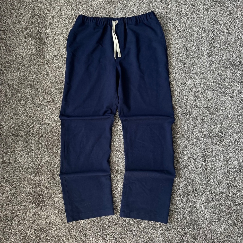 FIGS Pisco Scrub Pants Medium Navy Blue Straight Leg Drawstring FM4500